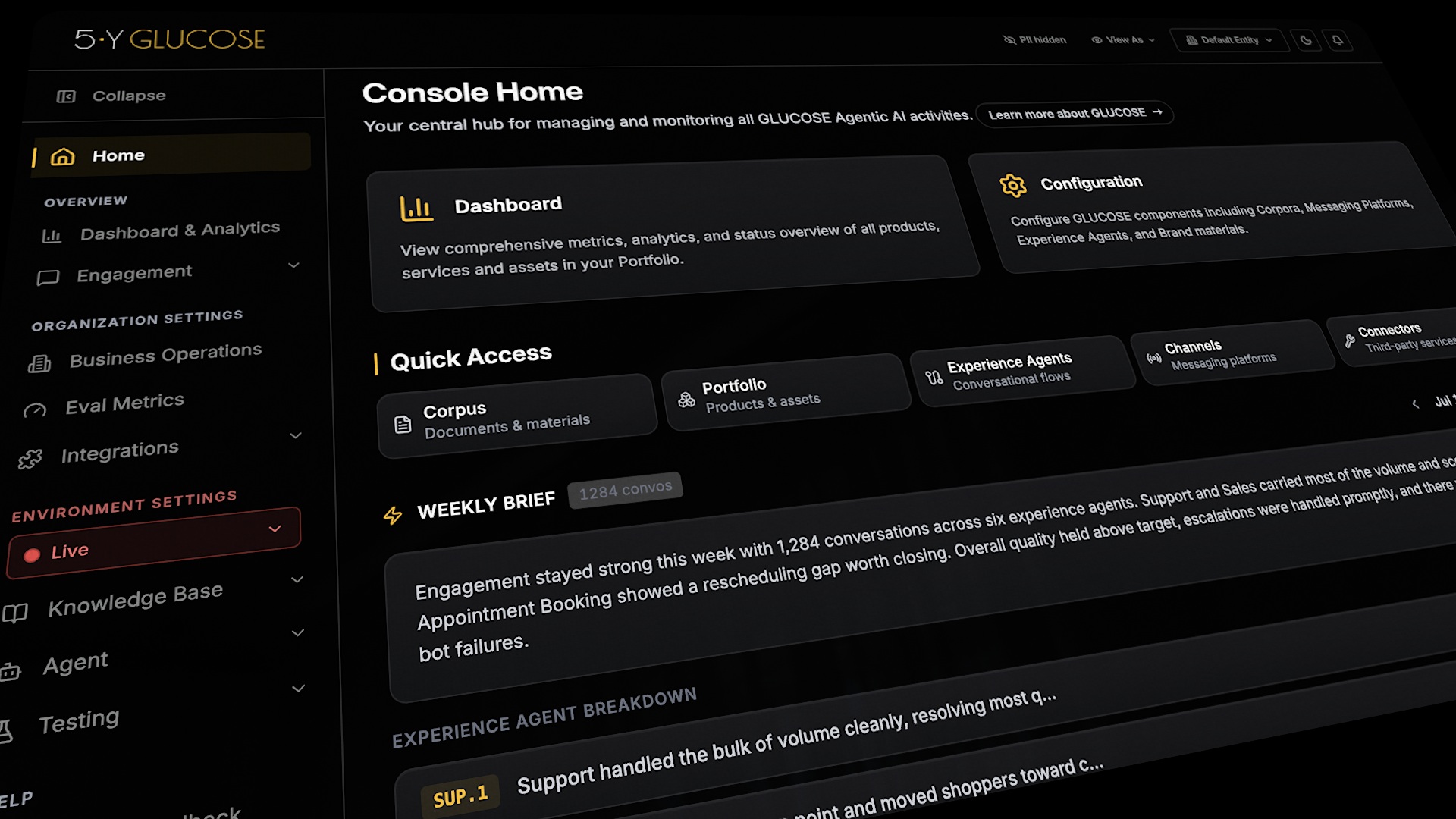 Management Console — GLUCOSE Management Console